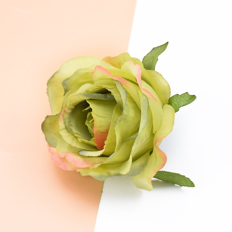 5pcs Artificial Plants Flowers for Scrapbooking DIY Gifts Silk Roses Floristry Needlework