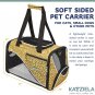 Katziela Pet Carrier - Soft Sided, Airline Approved Carrying Bag for Small Dogs and Cats