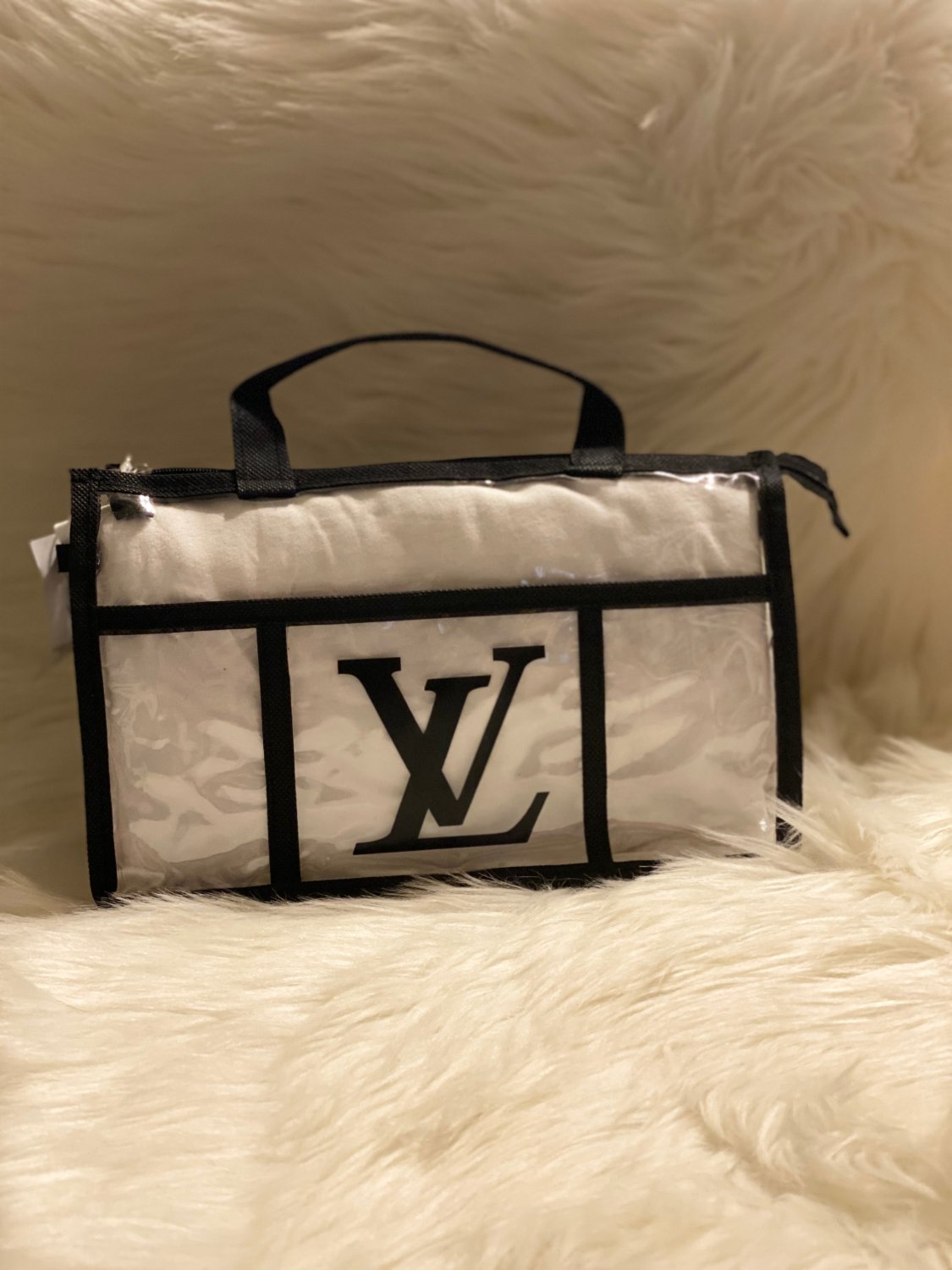 clear lv makeup bag