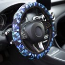 Aqua Flower Car Steering Wheel Cover
