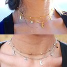 Cute Necklaces Moon Stars Beads Charms