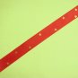 Red Satin Ribbon Bookmark with Star Shaped Sequin Glued on