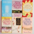 Mixed Romance Book Lot 6 novels Susan Elizabeth Phillips Sophie Kinsella Kinsella Sandra Brown