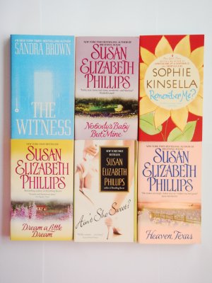 Mixed Romance Book Lot 6 novels Susan Elizabeth Phillips Sophie Kinsella Kinsella Sandra Brown