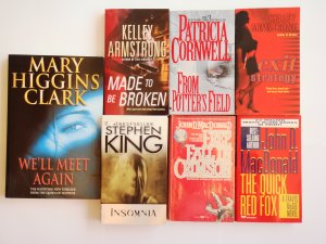 Mixed Mystery Book Lot 7 novels Clark Cornwell Armstrong MacDonald King