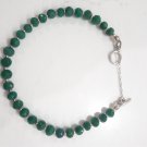 Emerald and Sterling Silver Bracelet