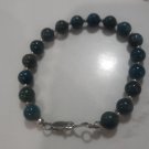 Apatite and Sterling Silver Bracelet