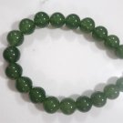 Green jade and Sterling Silver Bracelet