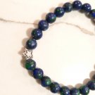 Azurite and Sterling Silver Bracelet