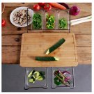 Planche à découper en bambou avec boîte de rangement