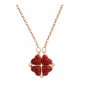 Collier trèfle en argent préféré S925 pour femme