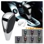 Levier de vitesse en cuir LED pour voiture