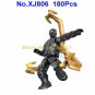 180pcs superhero 6 figures spider-man building blocks toy