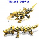 269 369 pcs ninja golden dragon mech 2in1 2 figures building blocks Toy