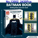 13002 2430pcs superhero batman character book collector edition 58 figures building blocks Toy