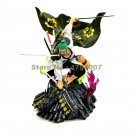 anime one piece green kimono ninja roronoa zoro peace land pvc action figure doll model 35.5cm Toy