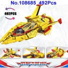 108685 492pcs ultraman tiga guts wing 1 fighter madoka daigo /nanase rena 4 figures