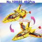 108685 492pcs ultraman tiga guts wing 1 fighter madoka daigo /nanase rena 4 figures
