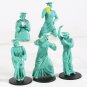 New York Statue of Liberty Funny Mini PVC Figures Collectible Model Toys 5pcs/set
