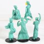 New York Statue of Liberty Funny Mini PVC Figures Collectible Model Toys 5pcs/set