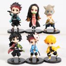 Q Posket Demon Slayer Mini PVC Figures 6pcs/set