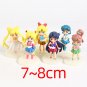 Sailor Moon Crystal Tsukino Usagi Serenity Sailor Mercury PVC Figures 6pcs/set