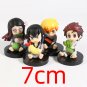 Q Posket Demon Slayer Kamado Tanjirou Nezuko Zenitsu Agatsuma Figures 4pcs/set