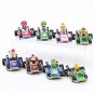 Super Mario Kart Pull Back Car Luigi Bowser Koopa Donkey Cars Figures 8pcs/set