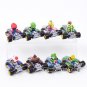 Super Mario Kart Pull Back Car Luigi Bowser Koopa Donkey Cars Figures 8pcs/set