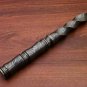 AN CUSTOM HANDMADE DAMASCUS STEEL 10" TRI EDGE KRISS BLADE DAGGER