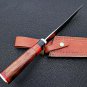AN CUSTOM HANDMADE D2 STEEL 14" HUNTING KNIFE WITH WOOD HANDLE