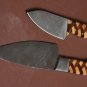 AN Custom Handmade Damascus Steel Chef Knife Lot of 2 Beautiful Knives
