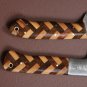 AN Custom Handmade Damascus Steel Chef Knife Lot of 2 Beautiful Knives