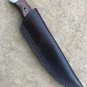 AN CUSTOM HANDMADE DAMASCUS STEEL 10" HUNTING KNIFE WITH WOOD HANDLE