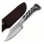 AN CUSTOM HANDMADE STEEL 8" RAIL ROAD HUNTING KNIFE WITH BEAUTIFUL HANDLE