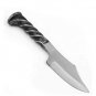 AN CUSTOM HANDMADE STEEL 8" RAIL ROAD HUNTING KNIFE WITH BEAUTIFUL HANDLE