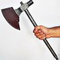 CUSTOM HANDMADE DAMASCUS STEEL 16" HUNTING UNIQUE AXE WITH DAMASCUS HANDLE