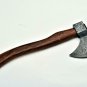 CUSTOM HANDMADE DAMASCUS STEEL 15" HUNTING AXE WITH WOOD HANDLE