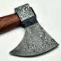 CUSTOM HANDMADE DAMASCUS STEEL 15" HUNTING AXE WITH WOOD HANDLE