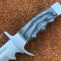 AN CUSTOM HANDMADE D2 STEEL 14" HUNTING KNIFE WITH DOLLAR SHEATH HANDLE