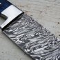CUSTOM HANDMADE DAMASCUS STEEL 8" HUNTING KNIFE WITH DOLLAR SHEATH HANDLE