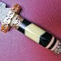 AN Custom Handmade Damascus Hunting Knife Dagger With Horn and rezn Handle
