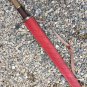 AN CUSTOM HANDMADE DAMASCUS STEEL 35" HUNTING SWORD WITH WOOD HANDLE