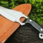 AN CUSTOM HANDMADE J2 STEEL 9" HUNTING KNIFE WITH HORN HANDLE