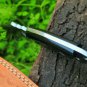 AN CUSTOM HANDMADE J2 STEEL 9" HUNTING KNIFE WITH HORN HANDLE