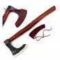 AN CUSTOM HANDMADE STEEL HUNTING AXE WITH 20" WOOD HANDLE