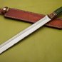 AN CUSTOM HANDMADE D2 STEEL 22" HUNTING SWORD WITH SHEATH HANDLE