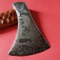 AN CUSTOM HANDMADE DAMASCUS HUNTING AXE WITH BEAUTIFUL WOOD HANDLE