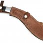 AN CUSTOM HANDMADE DAMASCUS STEEL 15" HUNTING KUKRI KNIFE WITH HORN HANDLE