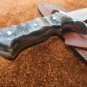 AN CUSTOM HANDMADE D2 STEEL FULL TANG 13" HUNTING KNIFE WITH RAM HORN HANDLE